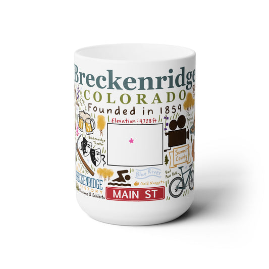 Breckenridge Colorado - Ceramic Mug 15oz