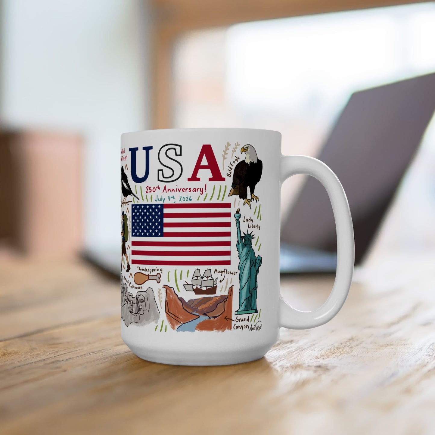 USA 250 Colorado - Ceramic Mug 15oz