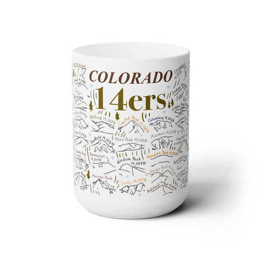 Colorado 14ers - Ceramic Mug 15oz
