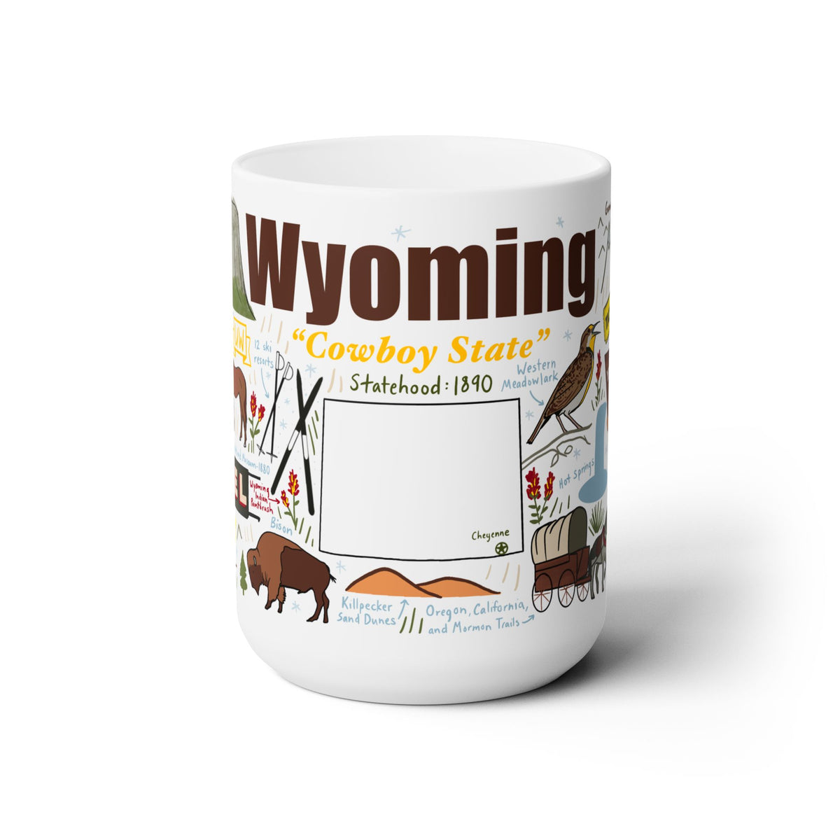 Wyoming - Ceramic Mug 15oz