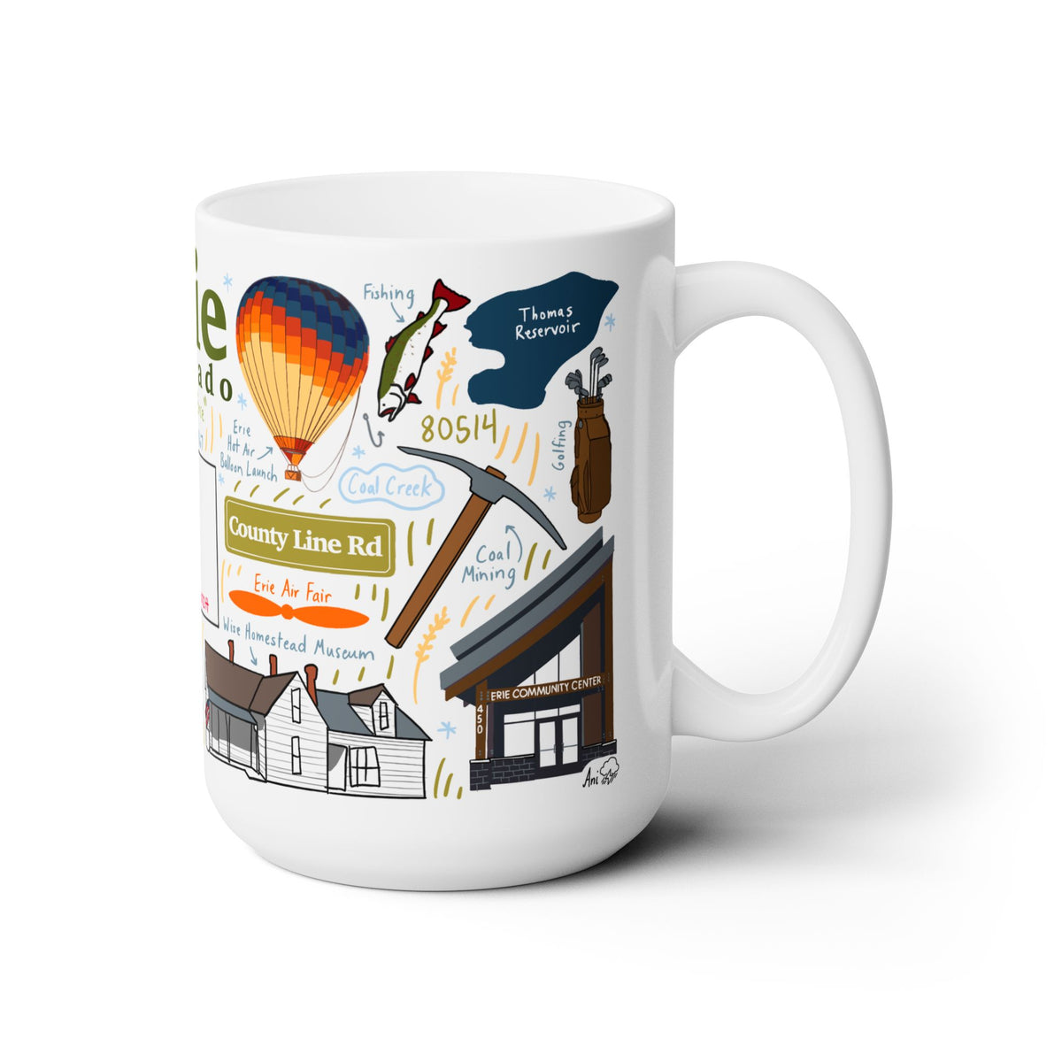 Erie Colorado - Ceramic Mug 15oz