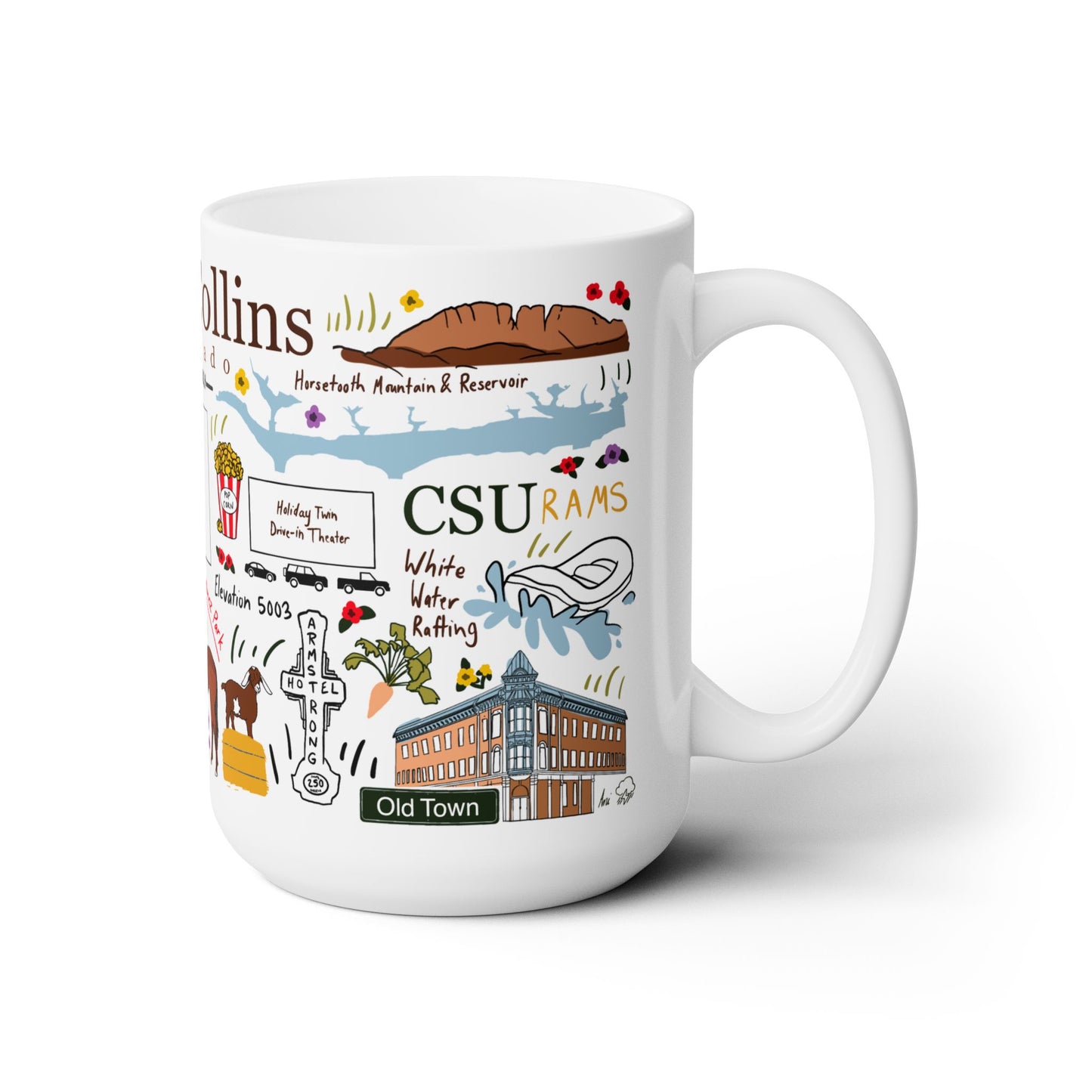 Fort Collins, Colorado - Ceramic Mug 15oz