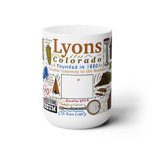 Lyons Colorado - Ceramic Mug 15oz