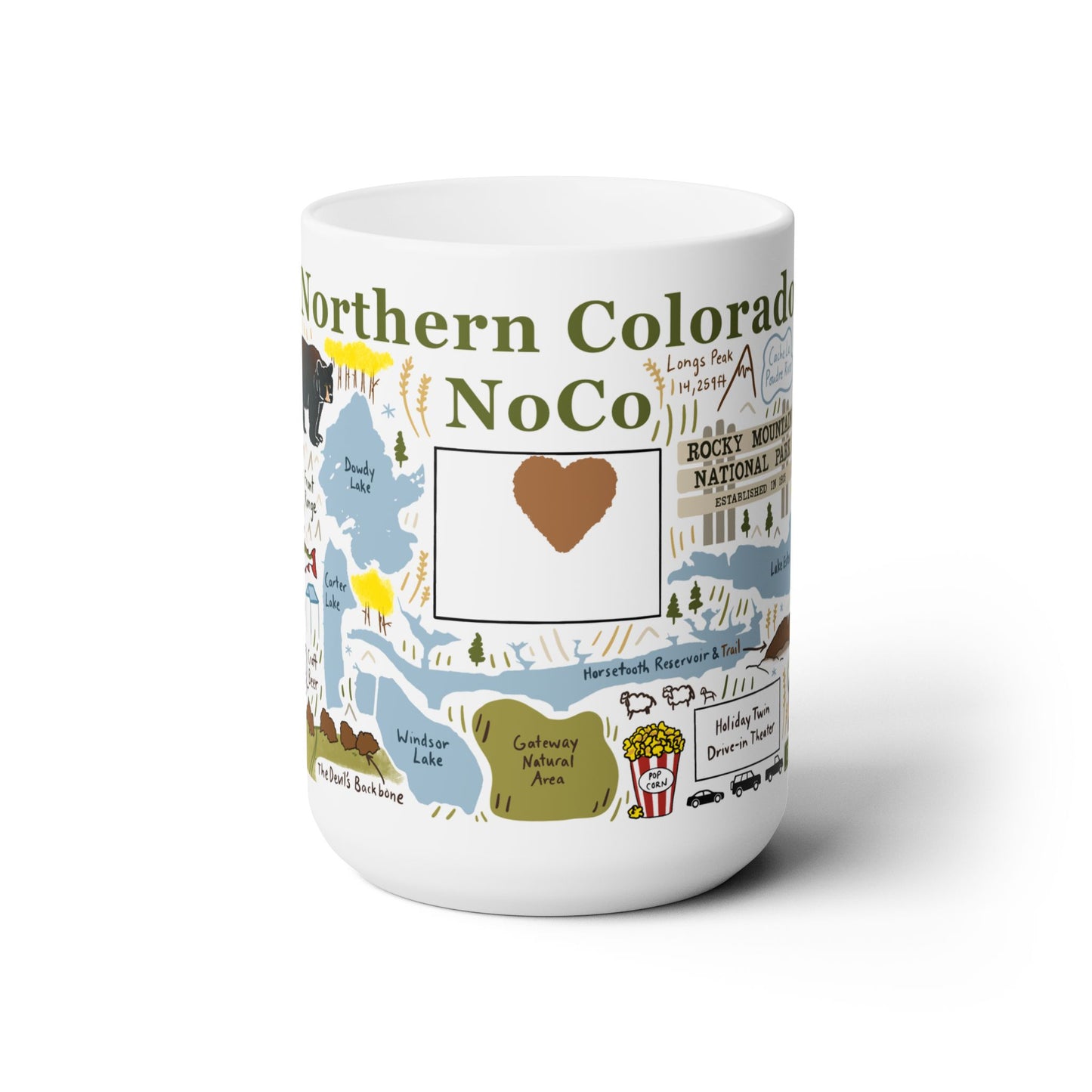 NoCo: Northern Colorado - Ceramic Mug 15oz