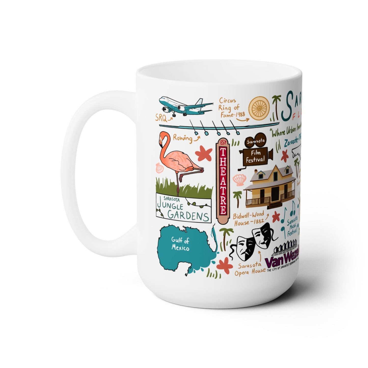 Sarasota Florida - Ceramic Mug 15oz