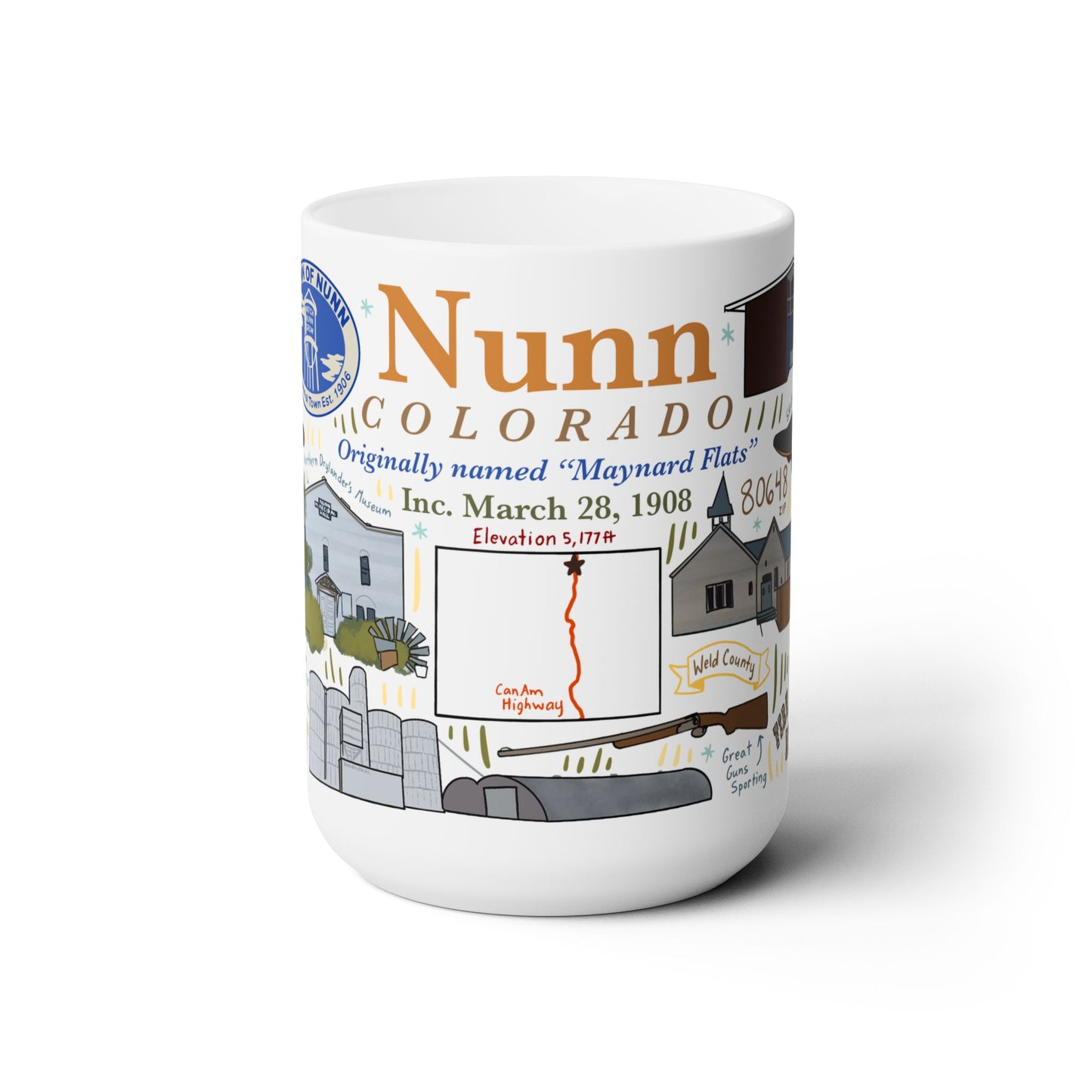 Nunn Colorado - Ceramic Mug 15oz