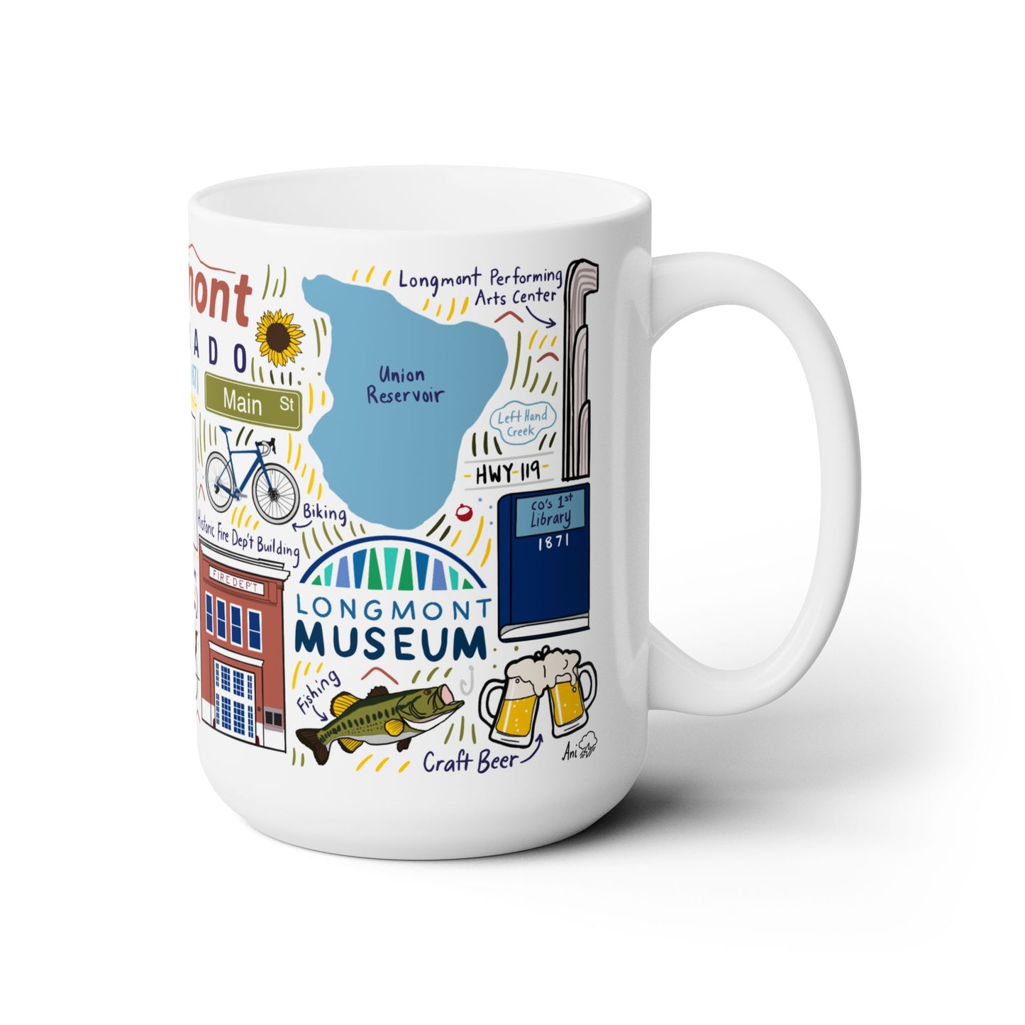 Longmont Colorado - Ceramic Mug 15oz