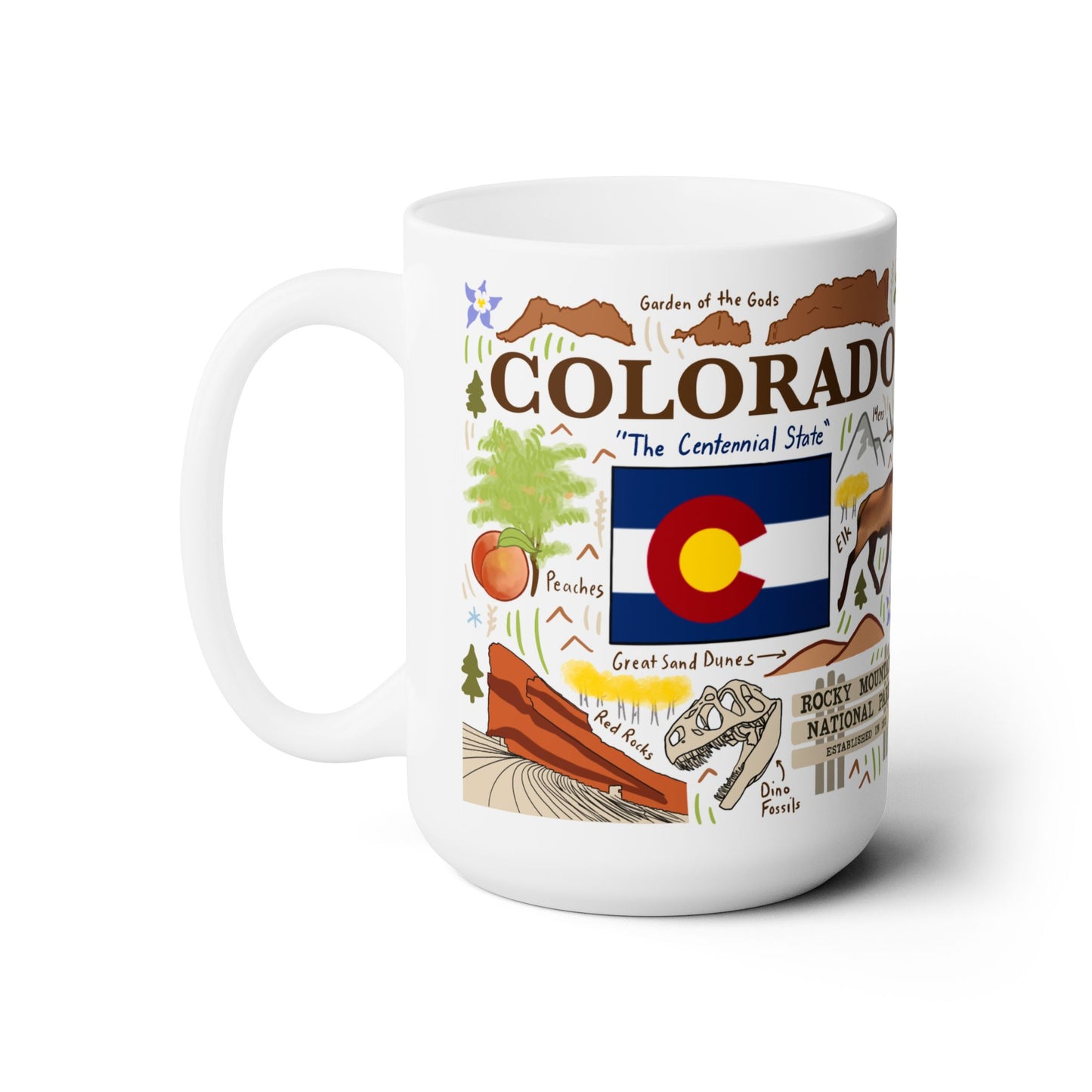 USA 250 Colorado - Ceramic Mug 15oz