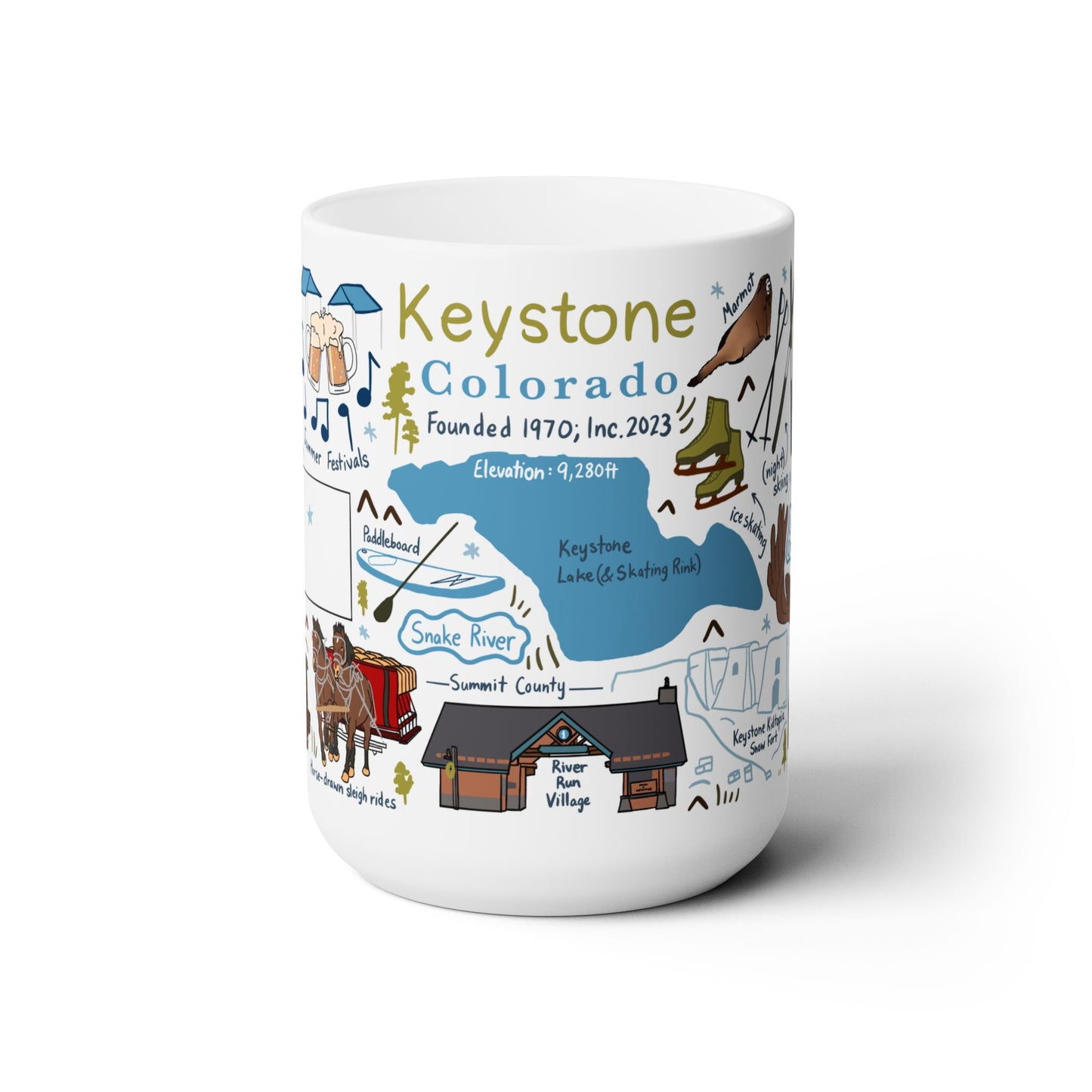 Keystone Colorado - Ceramic Mug 15oz