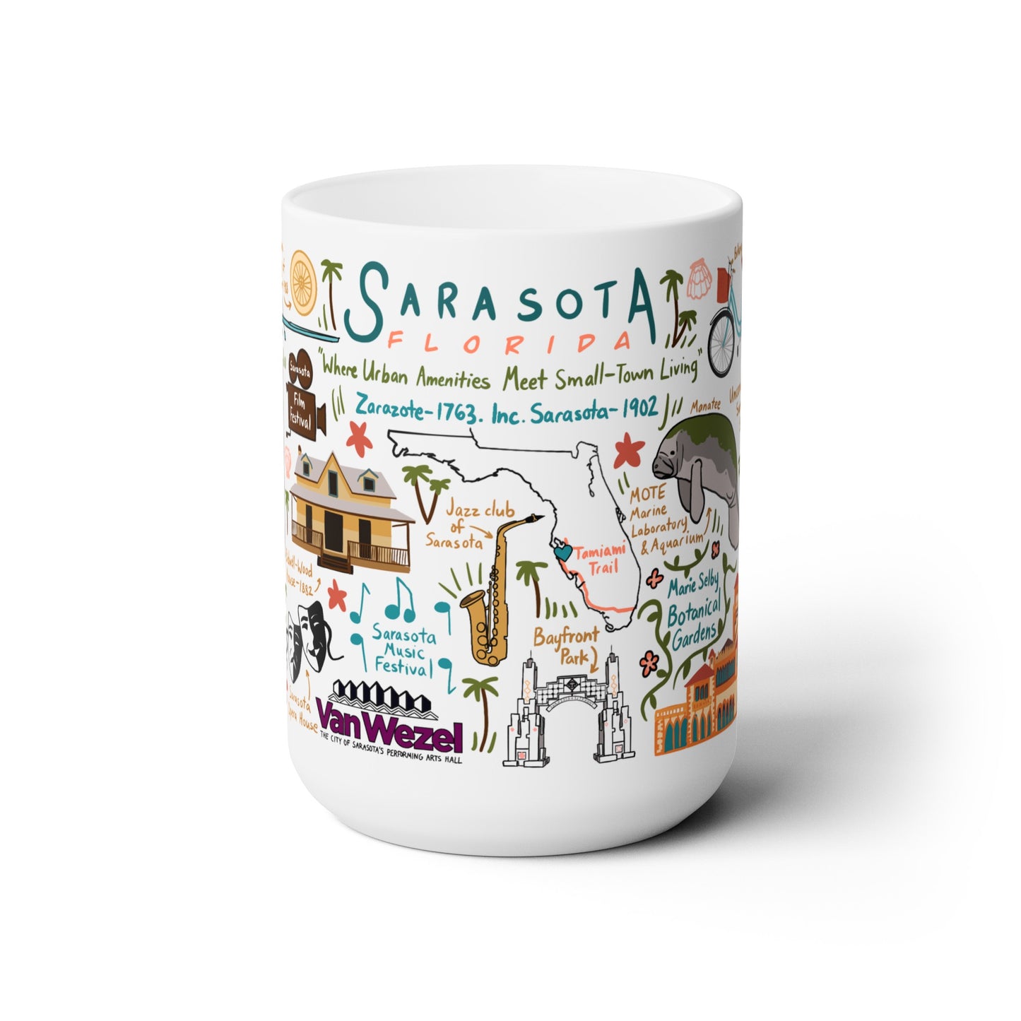 Sarasota Florida - Ceramic Mug 15oz