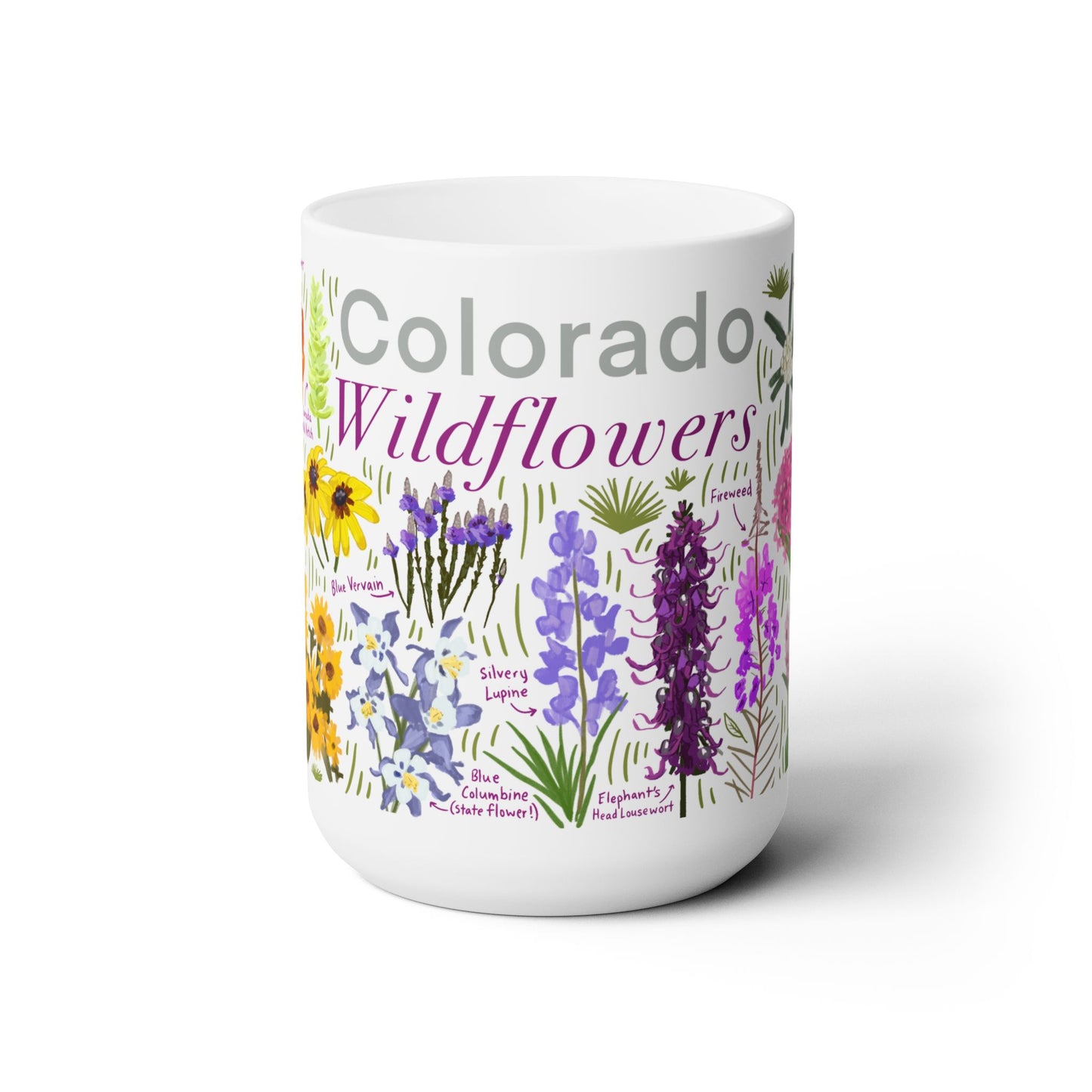 Colorado Wildflowers - Ceramic Mug 15oz