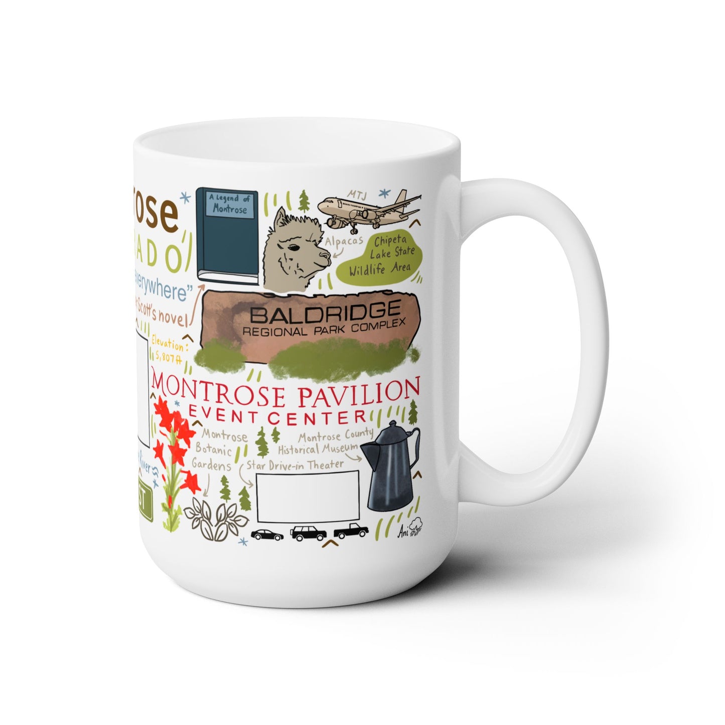 Montrose Colorado - Ceramic Mug 15oz