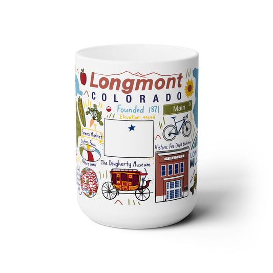 Longmont Colorado - Ceramic Mug 15oz