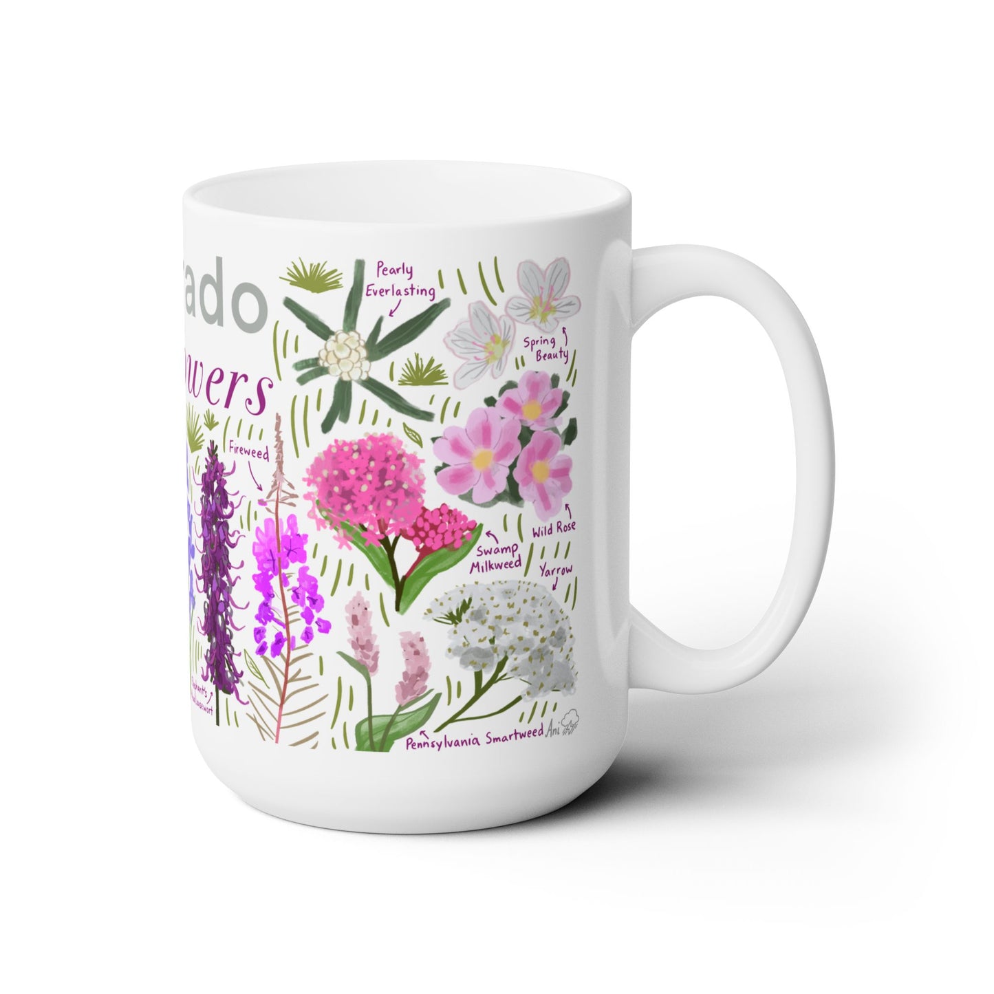Colorado Wildflowers - Ceramic Mug 15oz