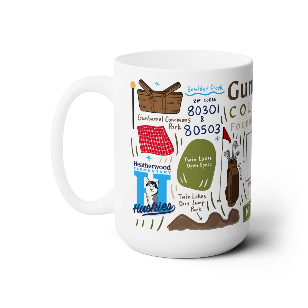 Gunbarrel Colorado - Ceramic Mug 15oz