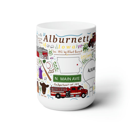 Alburnett Iowa - Ceramic Mug 15oz