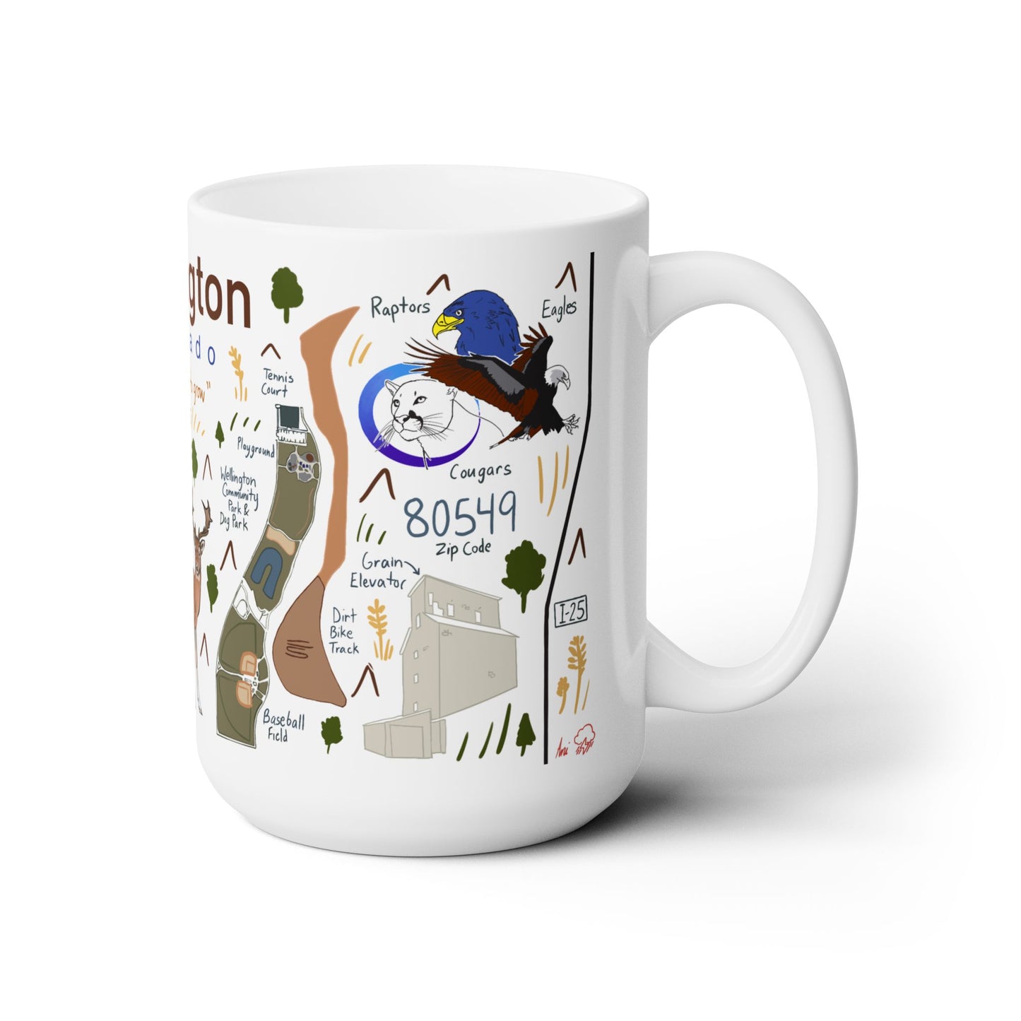 Wellington Colorado - Ceramic Mug 15oz