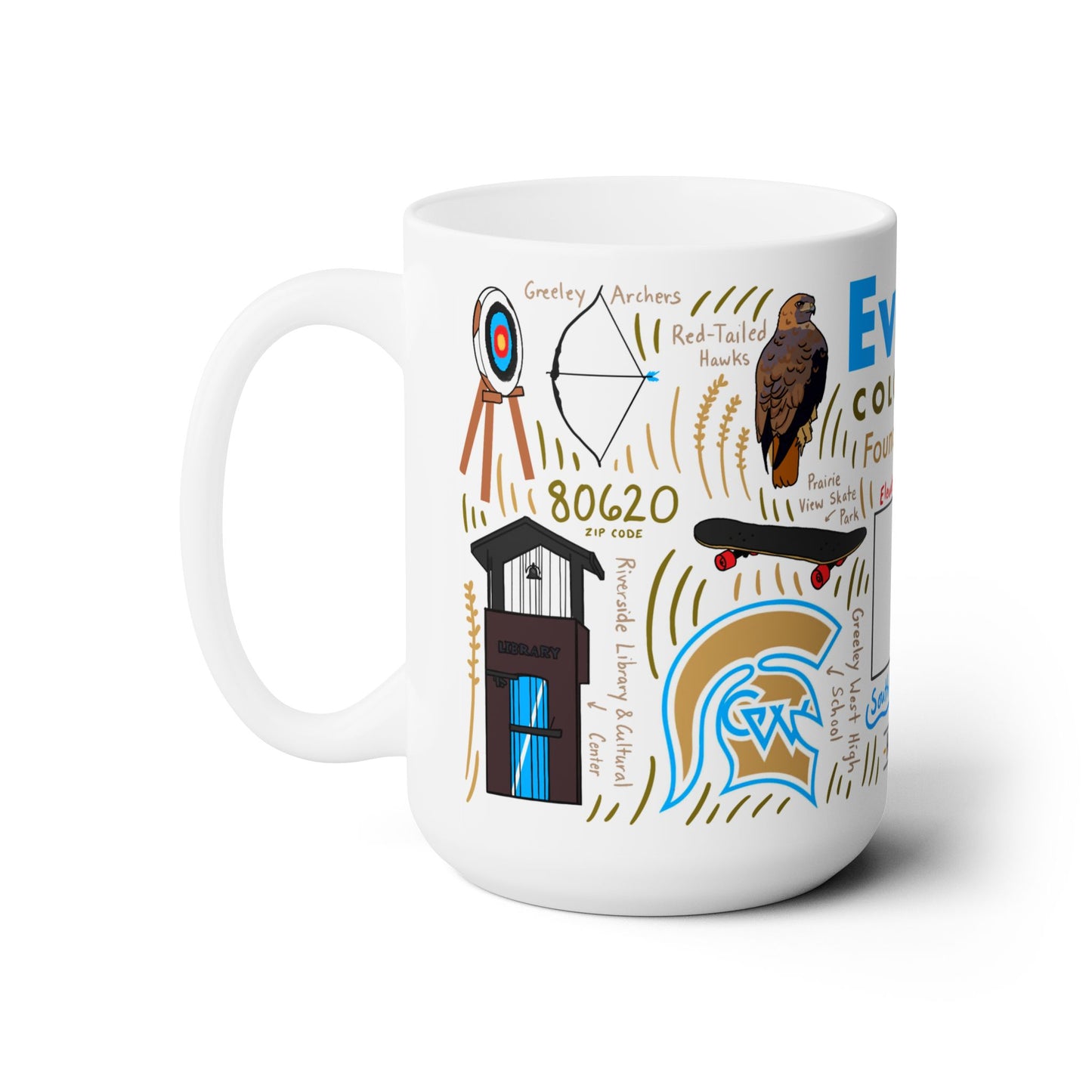 Evans Colorado - Ceramic Mug 15oz
