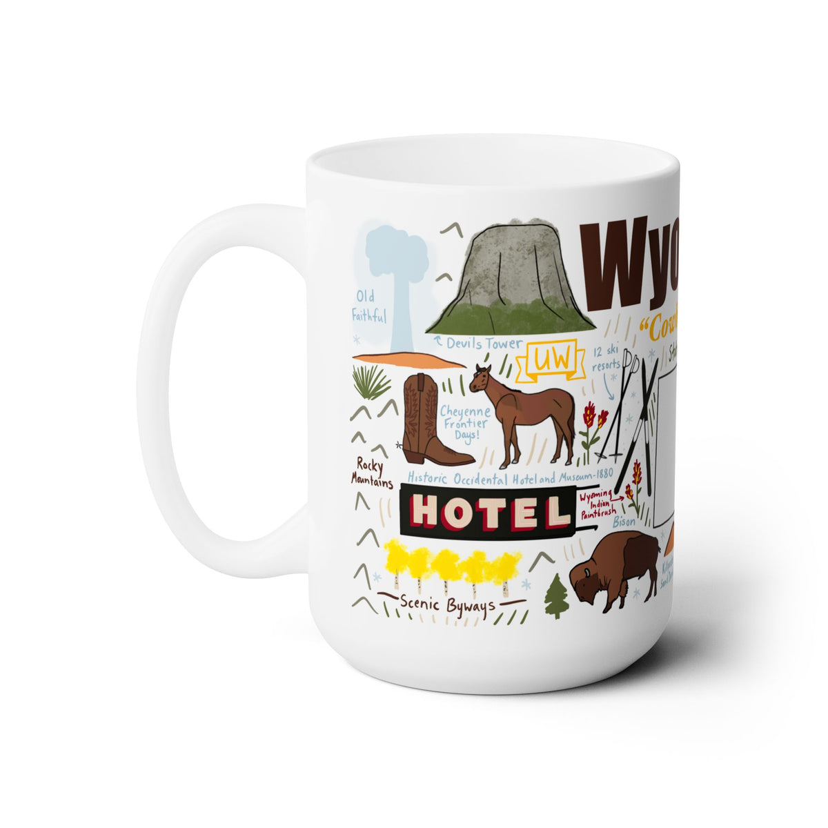 Wyoming - Ceramic Mug 15oz