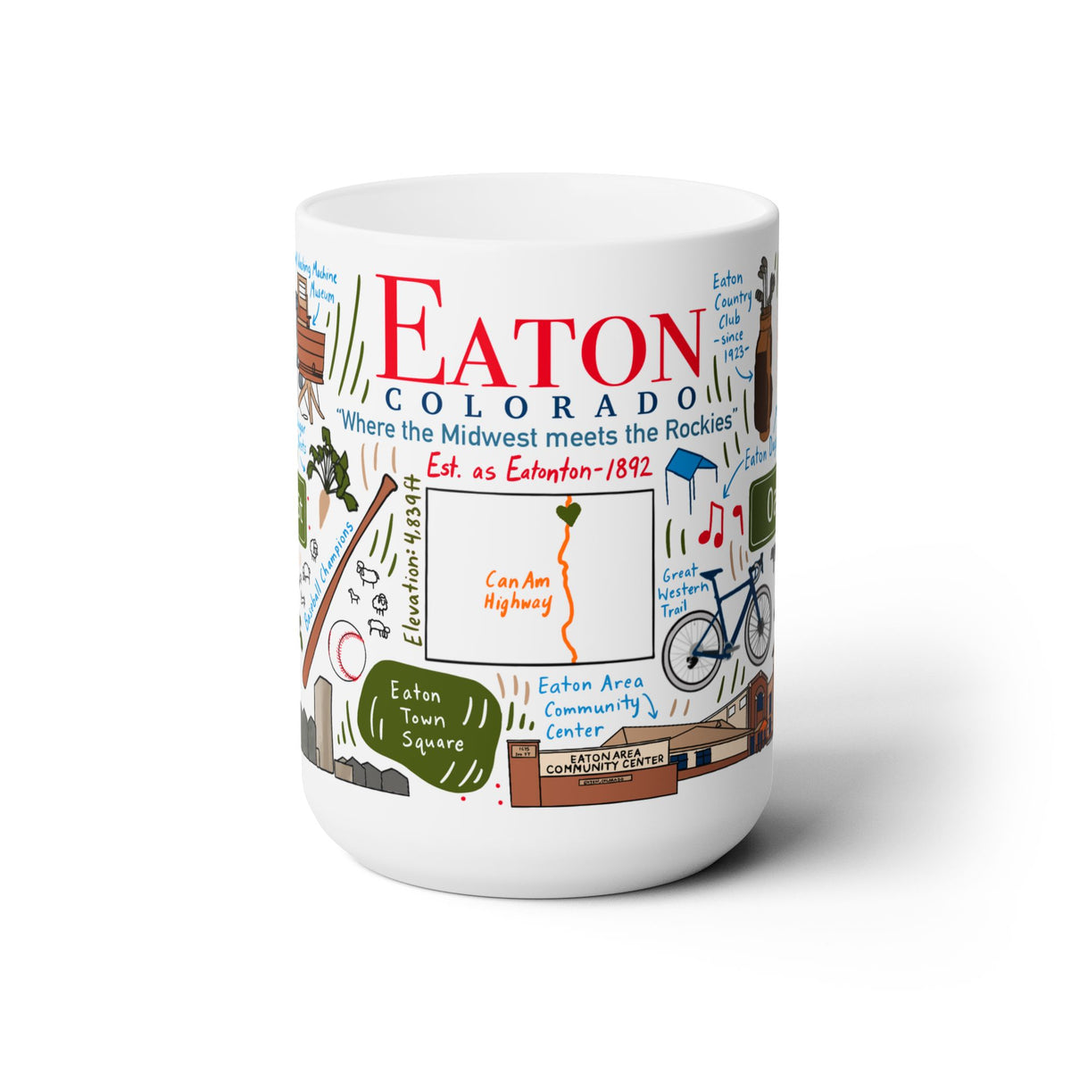 Eaton Colorado - Ceramic Mug 15oz