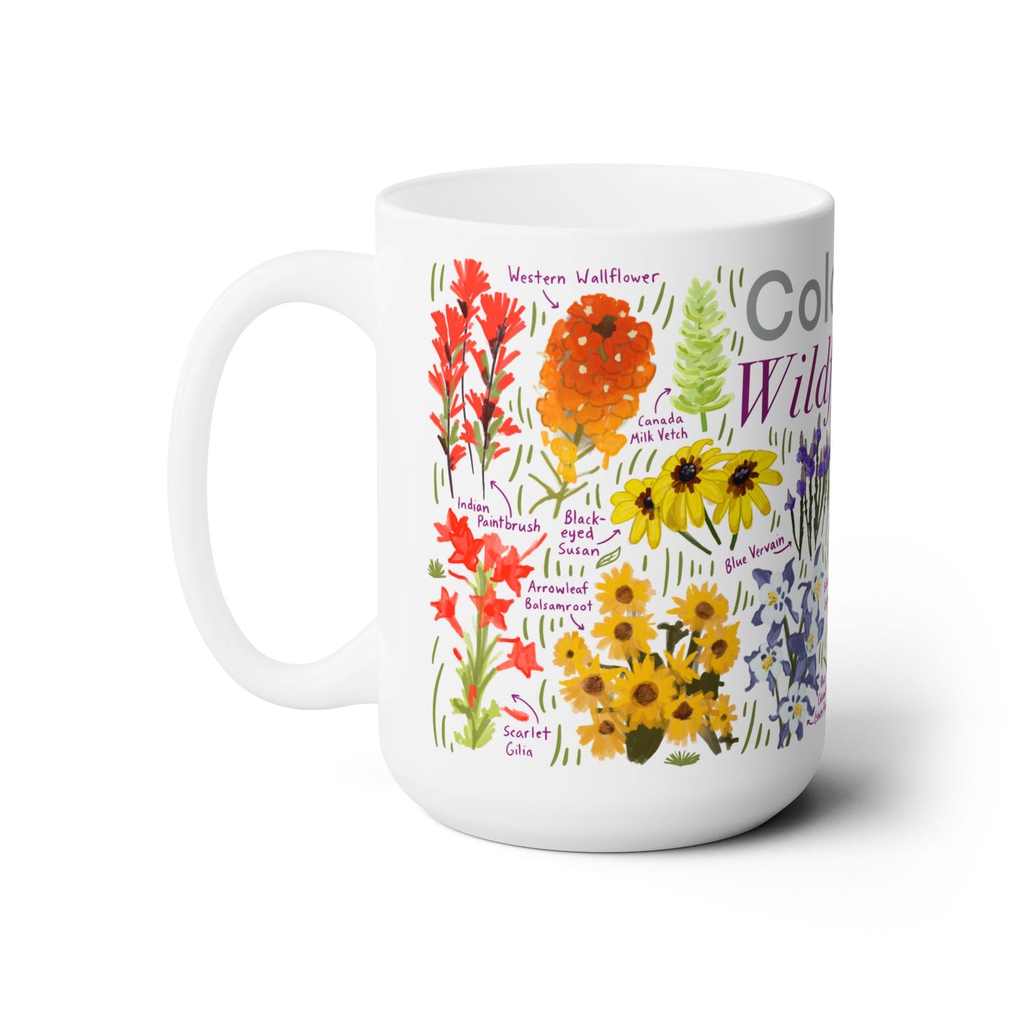 Colorado Wildflowers - Ceramic Mug 15oz
